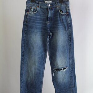 Zara Women's Flared Denim Jeans - Size 4